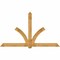 Ekena Millwork Redmond Rough Sawn Timber Gable Bracket, Western Red Cedar, 108"W x 63"H x 6"D x 6"F, 14/12 Pitch GBW108X63X0606RED00RWR - alternate 1